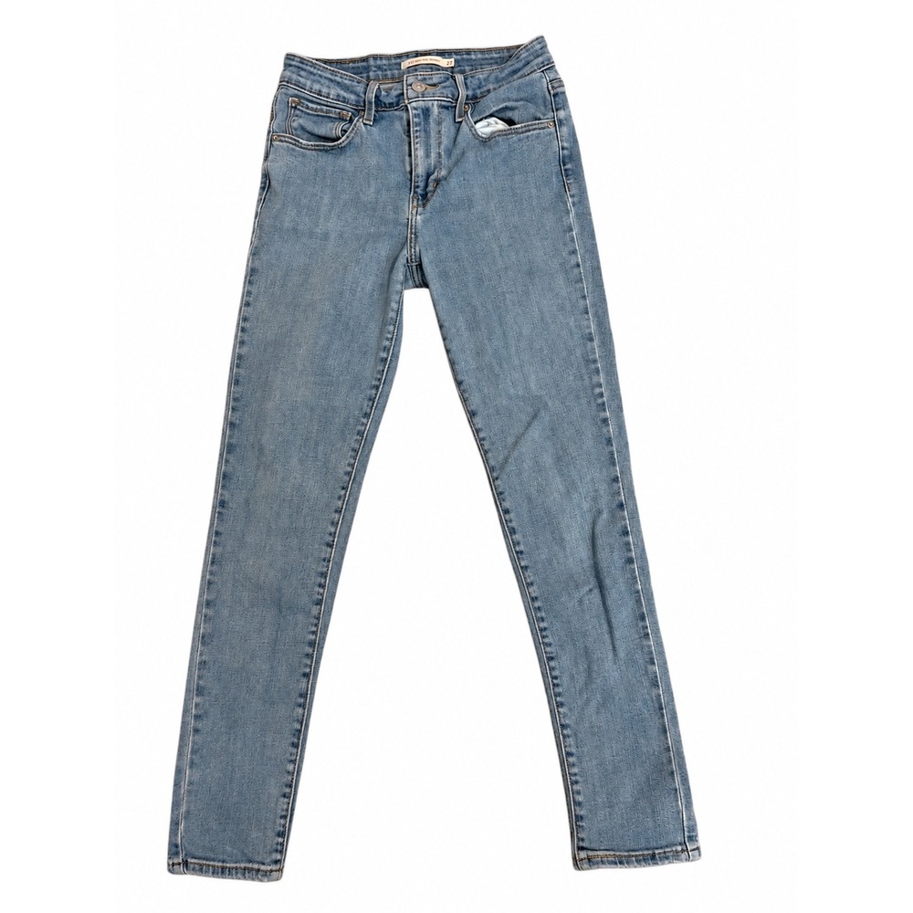 Levis 721 High Rise Skinny Jeans Womens 27 Medium Wash Blue Denim Stretch